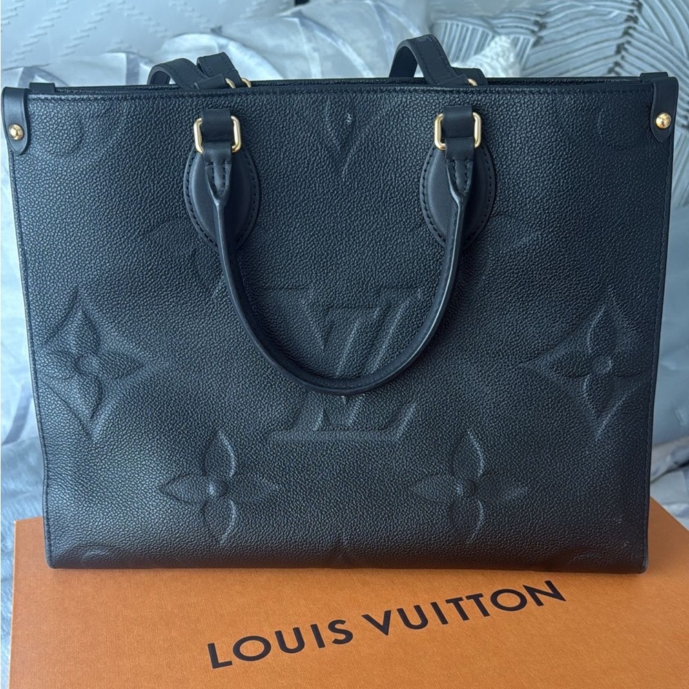Louis Vuitton Black Embossed Tote